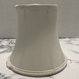 Cream Chandelier Mini Lamp Shade Clip-On Bell Softback 3"x5"x5" Light Cover
